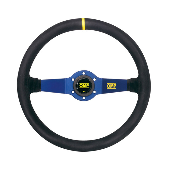 Volant OMP Rally bleu daim