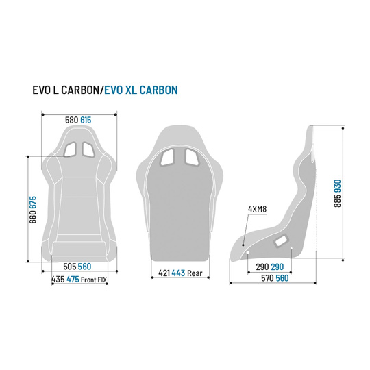 Baquet Sparco EVO L Carbon (FIA)