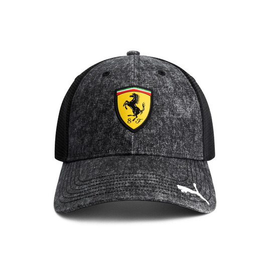 2025 Scuderia Ferrari F1 Men's Trucker Baseball Cap Black