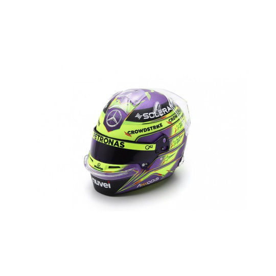 Casque miniature Mercedes AMG F1 Lewis Hamilton 1:5 Silverstone GP