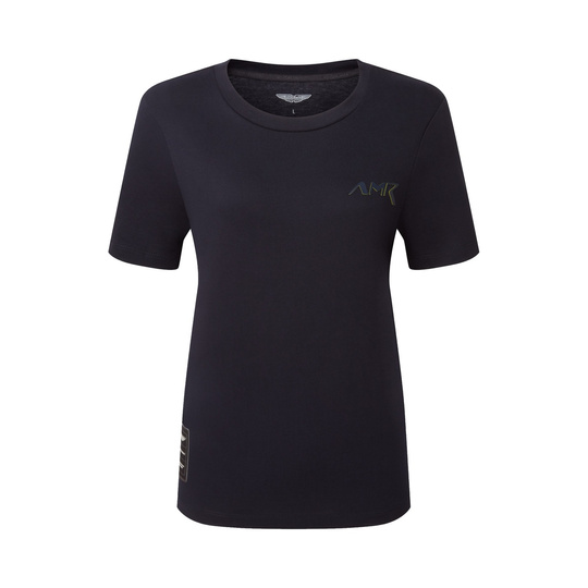 2026 Aston Martin Racing Women's AMR Logo T-shirt Navy Blue