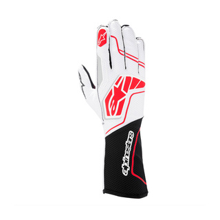 Alpinestars Tech-1 KX V4 Racing Gloves White-black (FIA)