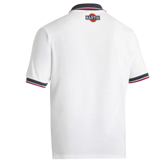 Polo Sparco Martini Pocket blanc