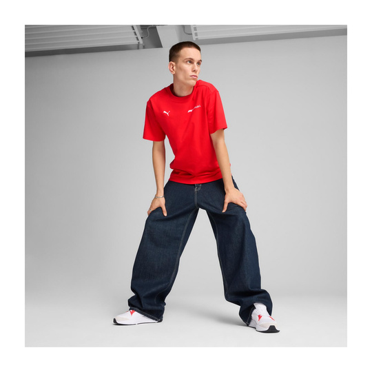 2025 Formula 1 Puma Men's Essential Relaxed Logo Red T-shirt