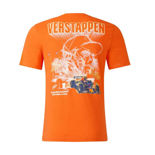 Red Bull Racing F1 Max Verstappen Orange Zandvoort Mens T-shirt