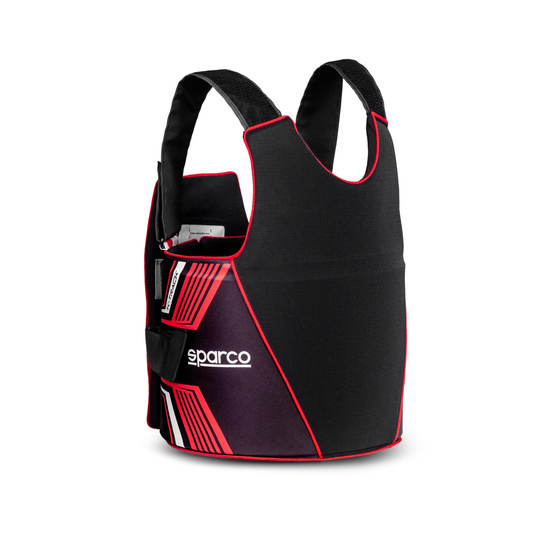 Protector de costillas Sparco K-Track negro-rojo