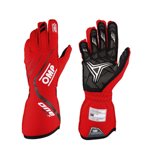 OMP Italy ONE EVO X Racing Gloves Red (FIA)