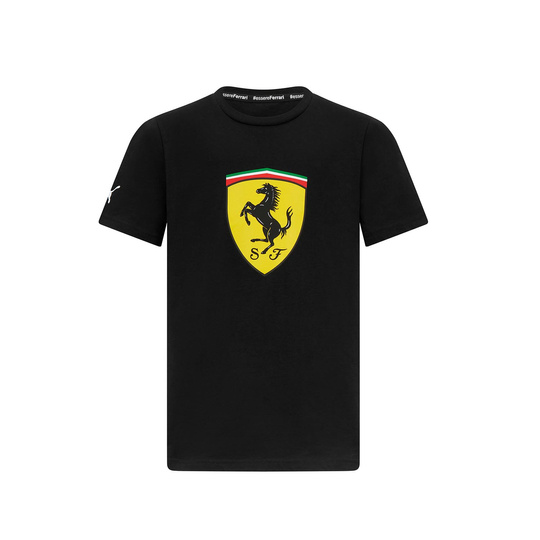 2024 Ferrari Italy F1 Kids Shield T-shirt Black