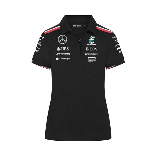 2024 Mercedes AMG Petronas F1 Team Women's Black Polo
