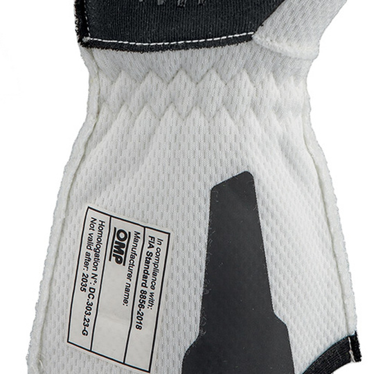 Gants OMP One EVO FX MY26 blancs (FIA)