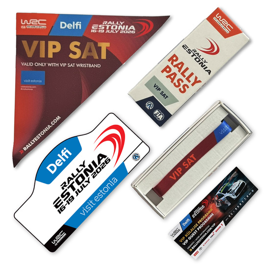 WRC Delfi Rally Estonia 2026 VIP Pass Saturday — entrada VIP de un día