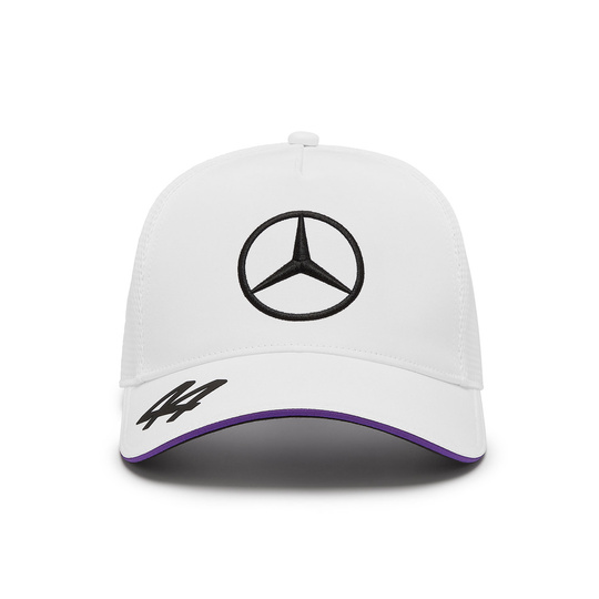 2024 Mercedes AMG Petronas F1 Team Lewis Hamilton White Baseball Cap