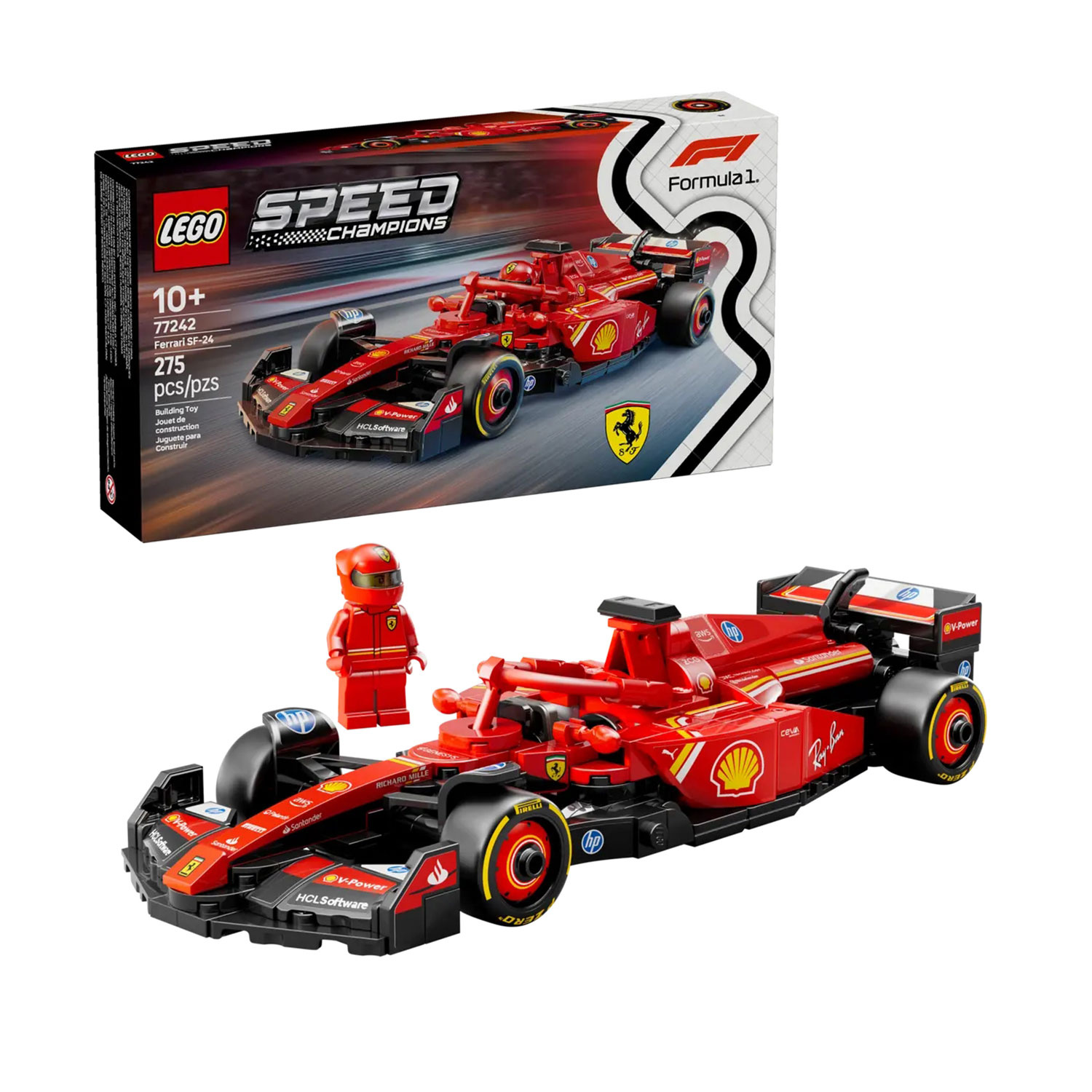 LEGO Speed Champions Ferrari SF-24 F1 Model Car 