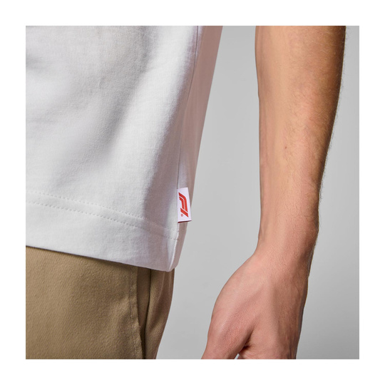2025 Formula 1 Puma Men's Legacy Graphic White T-shirt