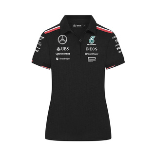 2024 Mercedes AMG Petronas F1 Team Women's Black Polo