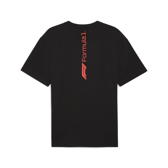2025 Formula 1 Puma Men's Essential Relaxed Logo Black T-shirt