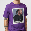  Mercedes Germany AMG F1 Mens Lewis Hamilton Portrait T-shirt Purple
