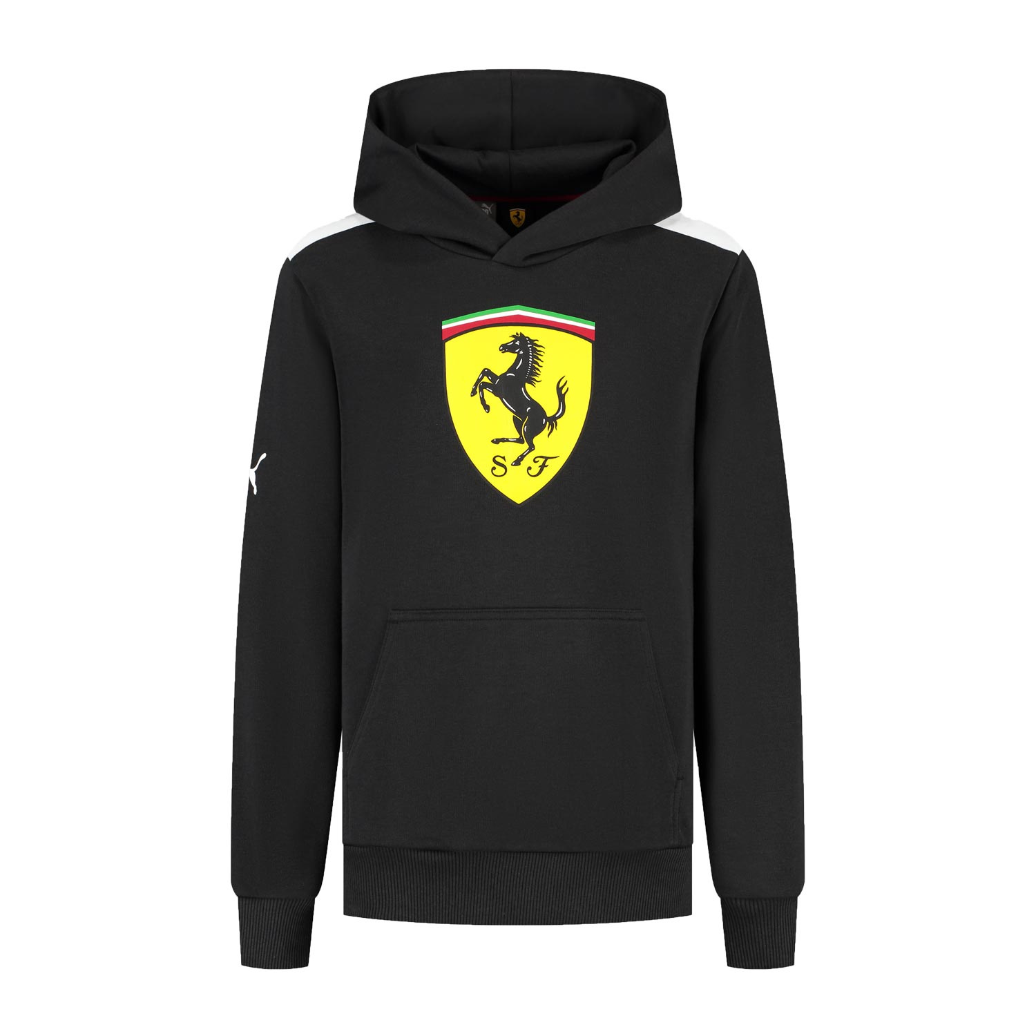 2025 Scuderia Ferrari F1 Kids Hoodie Shield black