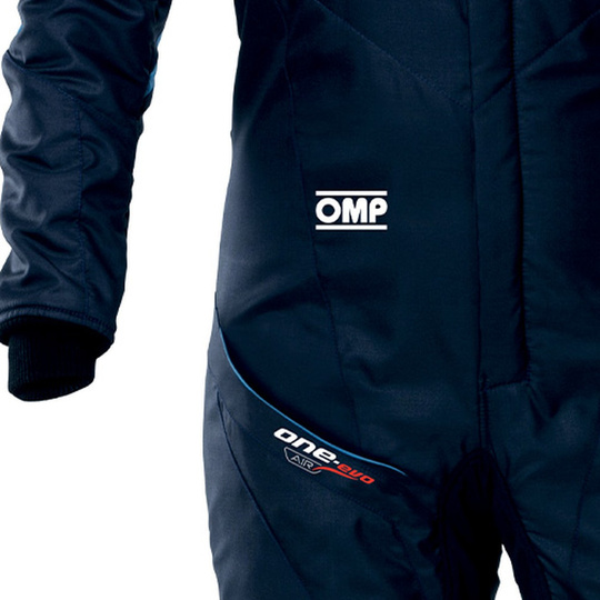 Combinaison OMP One Evo Air bleu marine/bleue (FIA)