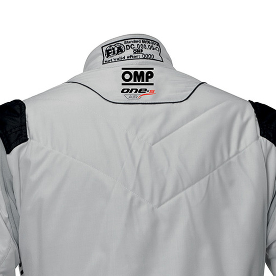 OMP One-S Air Race Suit Silver (FIA)