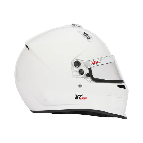 Bell R7 Sport HANS Helmet White (FIA)
