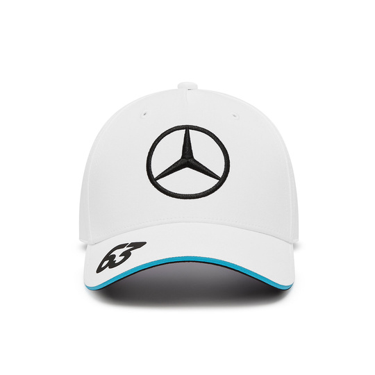 2024 Mercedes AMG Petronas F1 Russell White Baseball Cap
