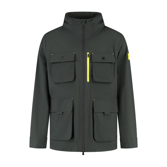 2025 Aston Martin Aramco F1 Men's 6 pocket Rain Jacket