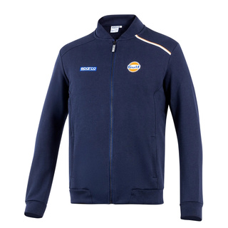 Sparco Italy Mens GULF Full Zip Sweatshirt navy blue