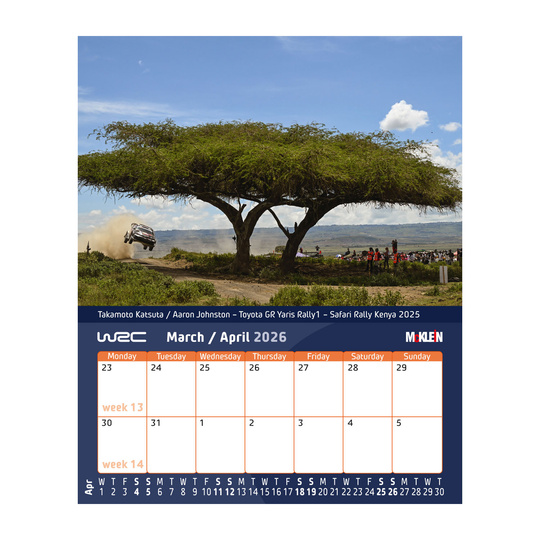 Calendario de escritorio McKlein 2026 "History meets the Present"
