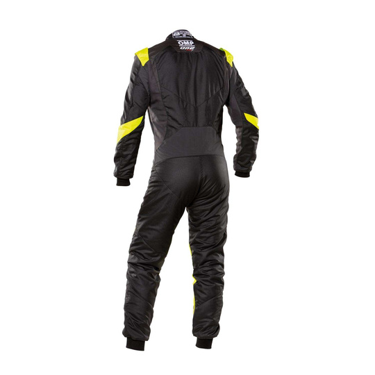 OMP ONE EVO X Race Suit Black/Yellow (FIA)