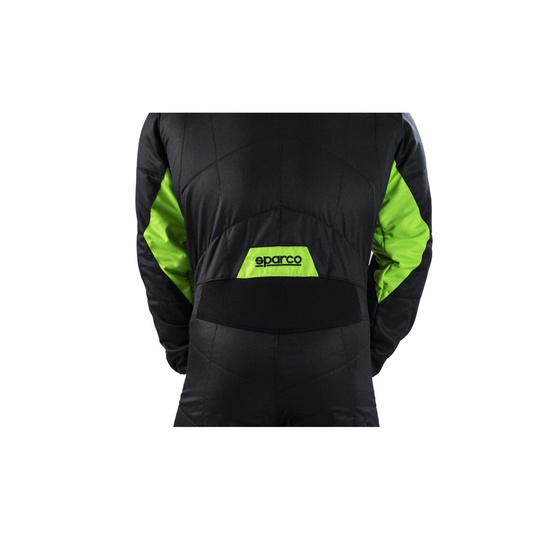 Combinaison Sparco Sprint MY22 noire/verte (FIA)
