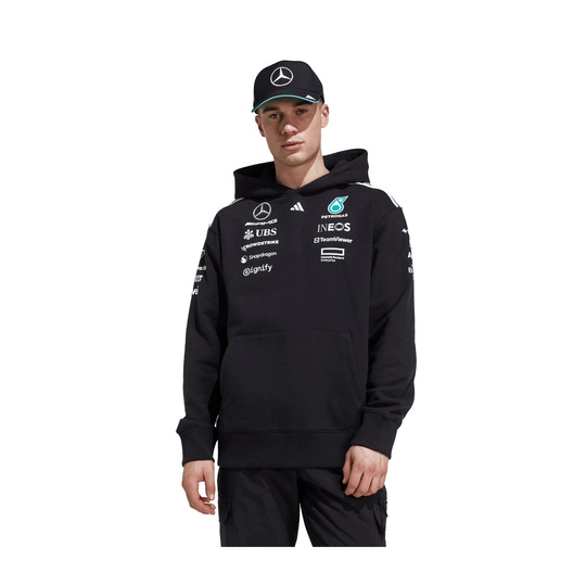 2025 Mercedes F1 Petronas Mens Team Hooded Sweatshirt