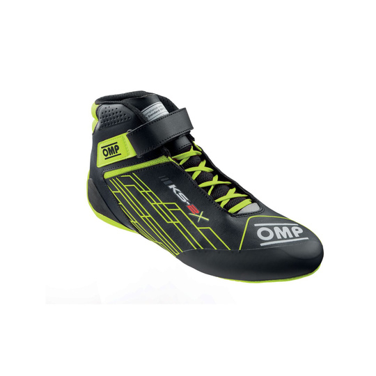 Chaussures enfant OMP KS-2X noires/jaunes (FIA)