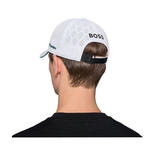 2025 Aston Martin Aramco F1 Mens Team Baseball Cap white