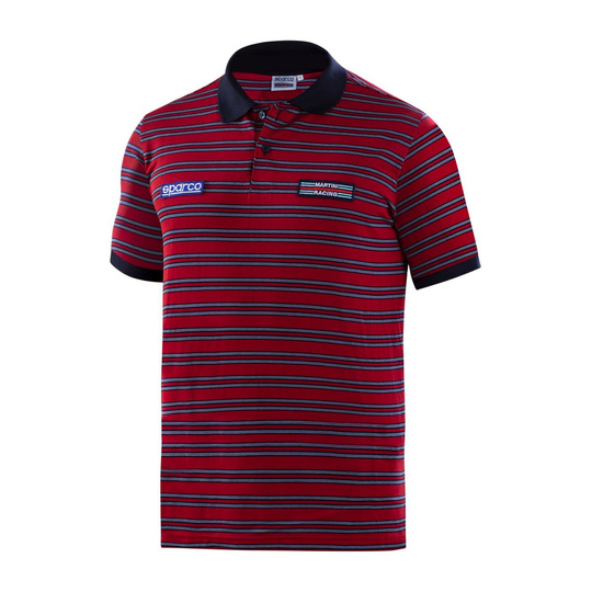 Polo Sparco Sportline Martini rojo
