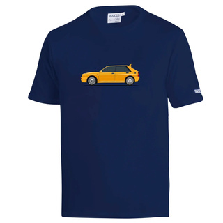 Camiseta Sparco Lancia HF Delta Integrale azul marino/amarilla