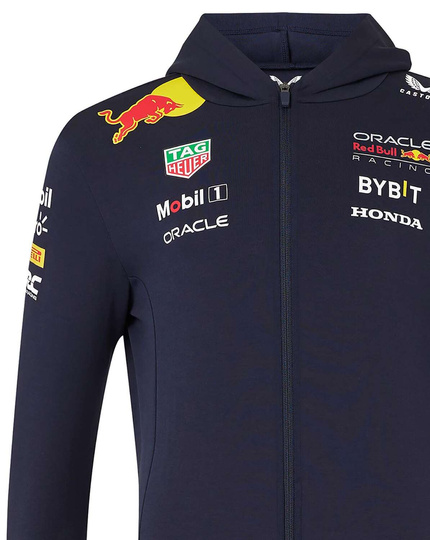 2024 Red Bull Racing Mens Full Zip Team Hoodie