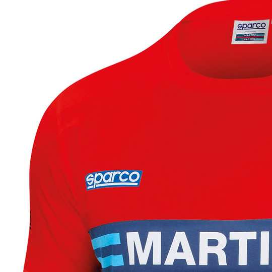 T-shirt Sparco Martini Racing rouge