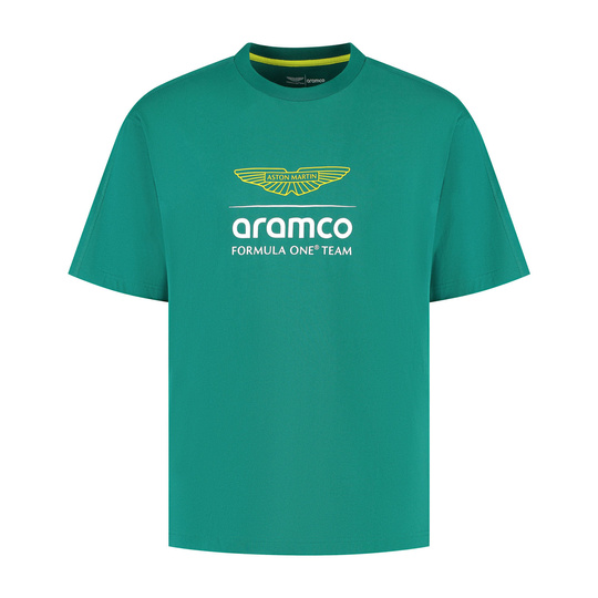 2025 Aston Martin Aramco F1 Mens Large Logo T-Shirt