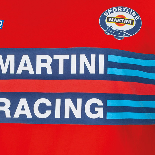 T-shirt Sparco Martini Racing rouge