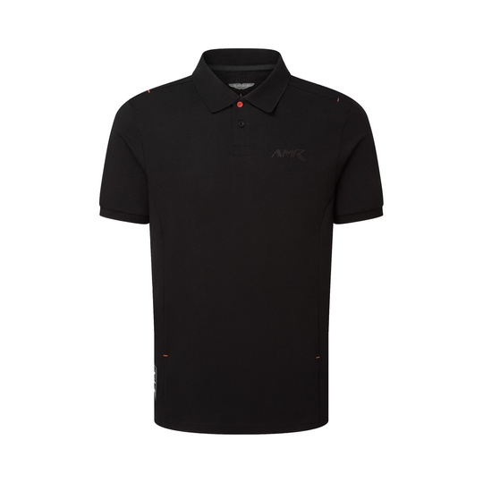 2026 Aston Martin Racing AMR Logo Polo Shirt Black