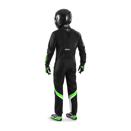 Sparco Thunder MY22 Karting Suit Black/Green (CIK)