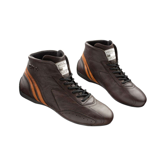 Botas OMP Carrera MY21 marrón oscuro (FIA)