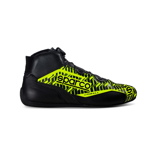 Sparco K-FORMULA MY22 Racing Shoes Black/Yellow