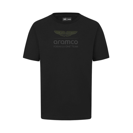 2025 Aston Martin Aramco F1 Men's Logo Stealth T-Shirt