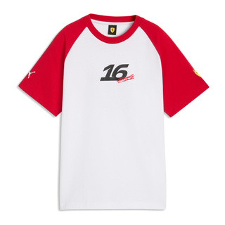 2026 Scuderia Ferrari F1 Charles Leclerc Graphic T-shirt White