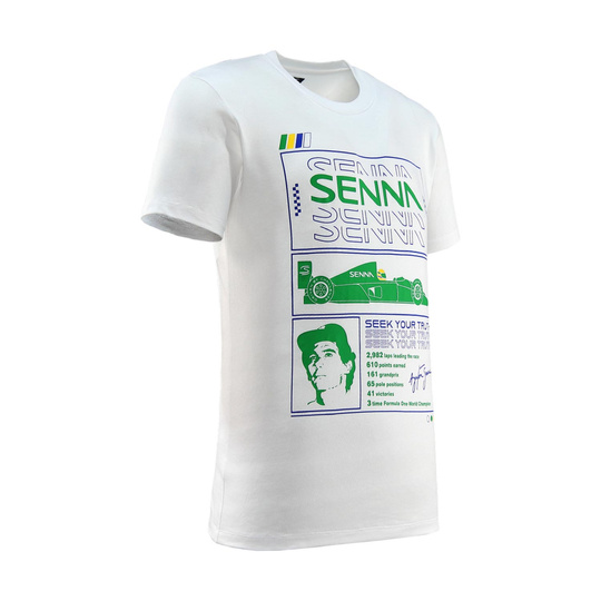 2025 Ayrton Senna F1 Collection Mens Race Graphic T-Shirt