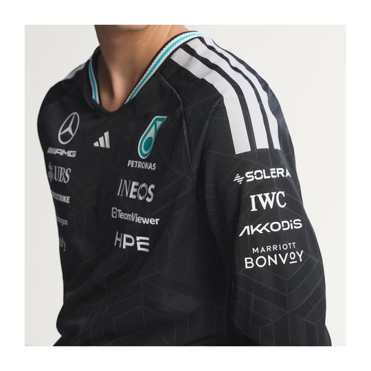 T-shirt à manches longues Mercedes AMG F1 Authentic Team 2026 noir