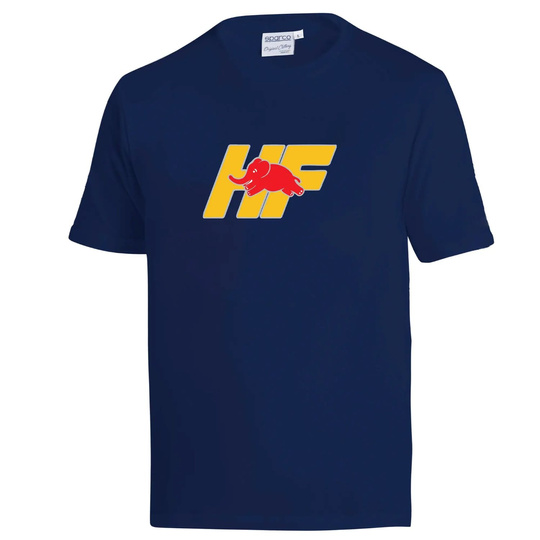 Sparco Lancia Yellow HF T-shirt Navy Blue