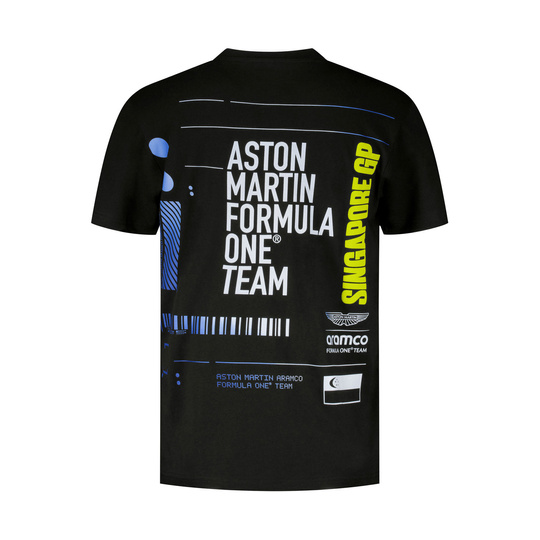 2025 Aston Martin Aramco F1 Mens Singapore GP T-Shirt